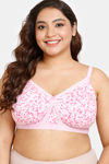 Rosaline Everyday Double Layered Non Wired Full Coverage Super Support Bra - Lucent White — thumbnail 1